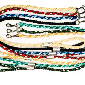 Twisted Cotton Jersey Dog Leads (4 Colour Combinations)